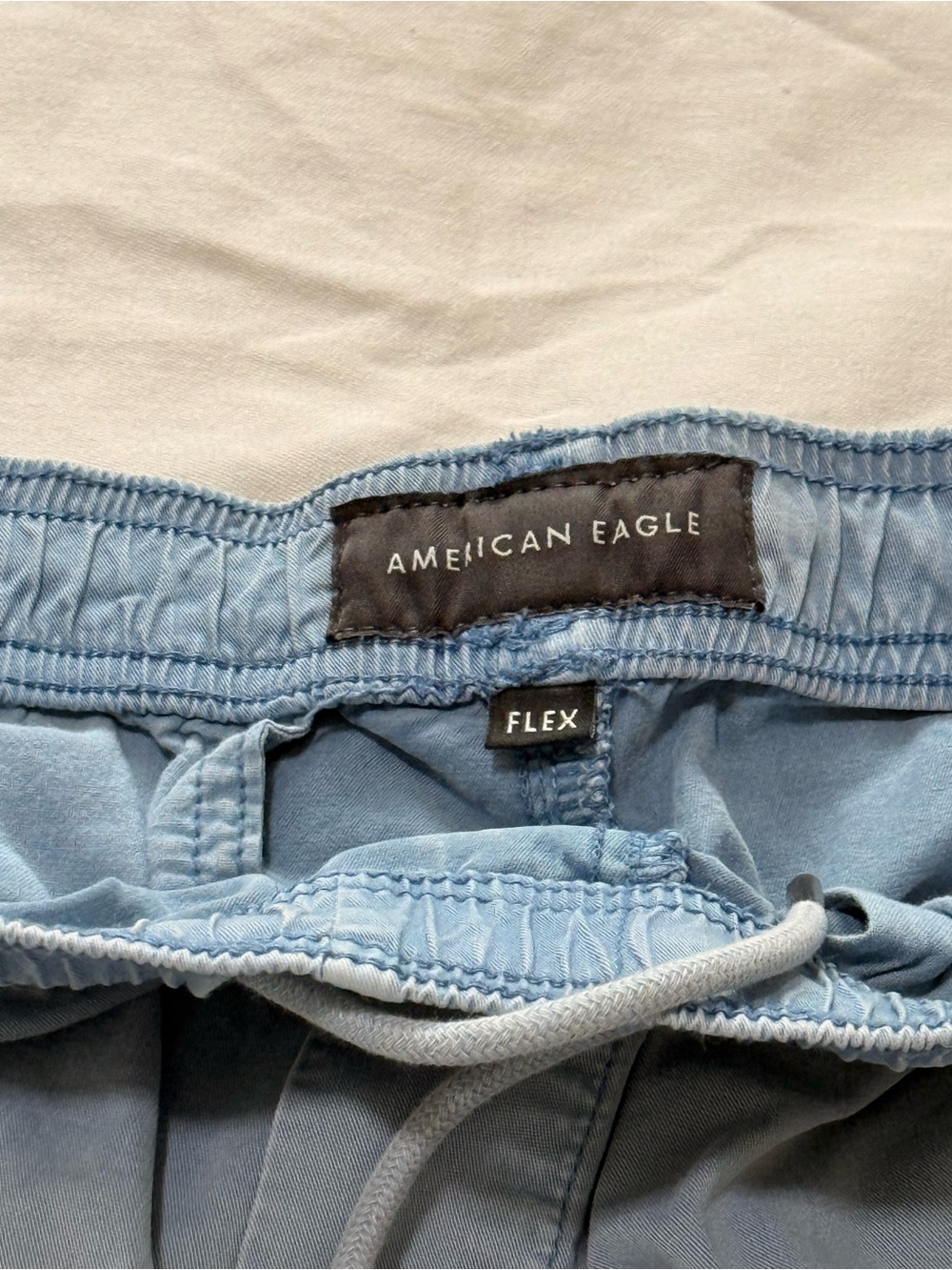 American Eagle Outfitters Light Blue Drawstring Shorts - Picture 2 of 8